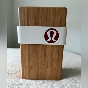 lululemon athletica Bamboo Block with White and Red Accent